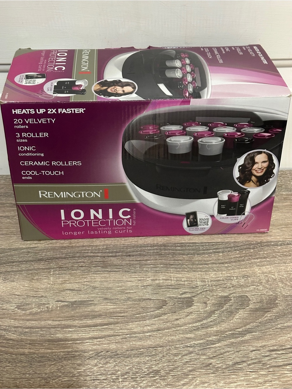 Remington H5600 Ionic Hair Setter with 20 Velvet Rollers – Open Box (new) READ